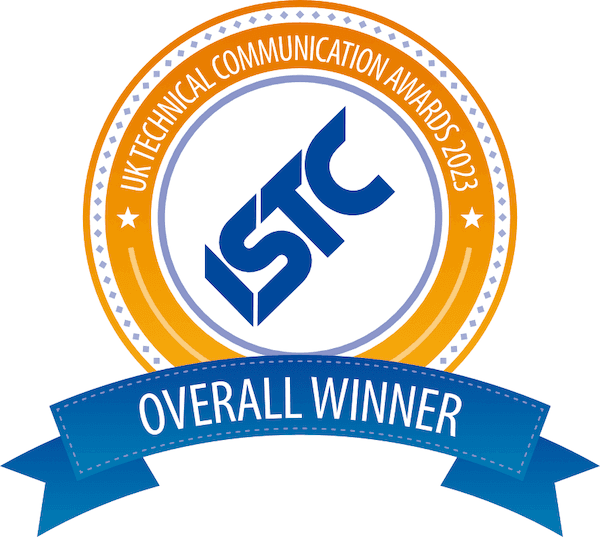 Overall Winner Technical Communication Awards 2023
